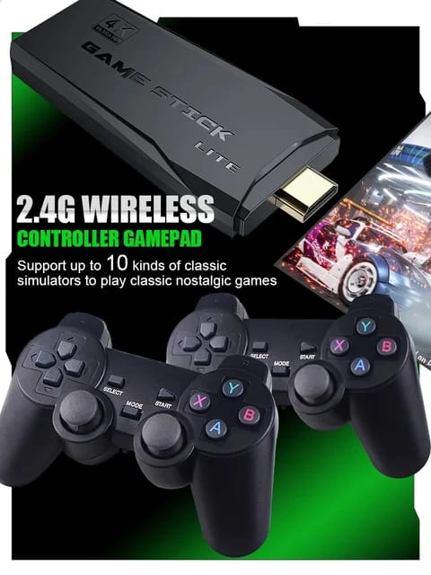 Wireless 4K Video Game Console, Double Wireless Controller Game player, Retro Handheld Game Player Console Wireless 4K Video Game Console, Double Wireless Controller Game player, Retro Handheld Game Player Console